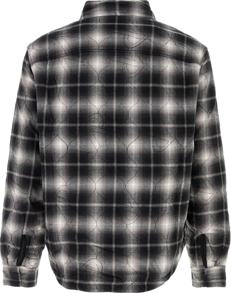 Represent Logo Quilted Men's Cotton Shirt Black