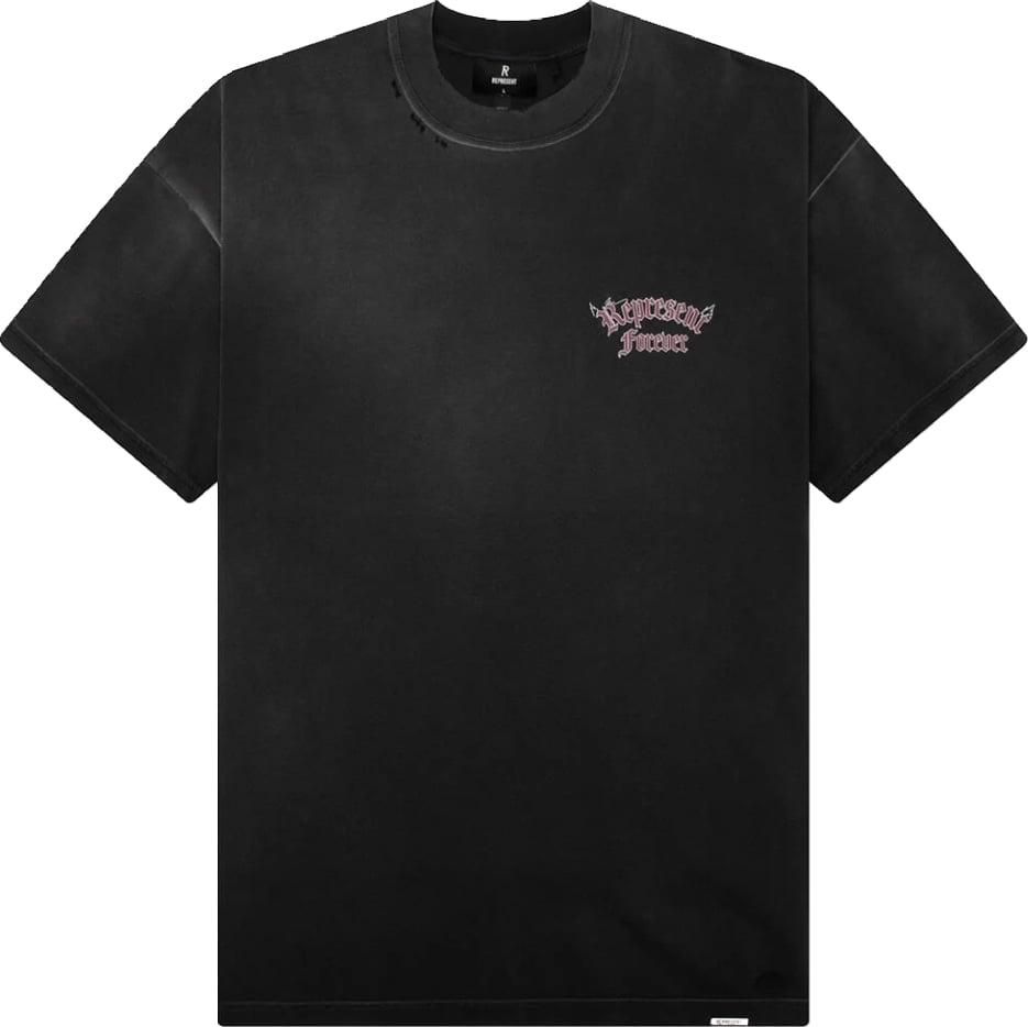 Represent Duality Forever Men's Cotton T-Shirt Washed Black