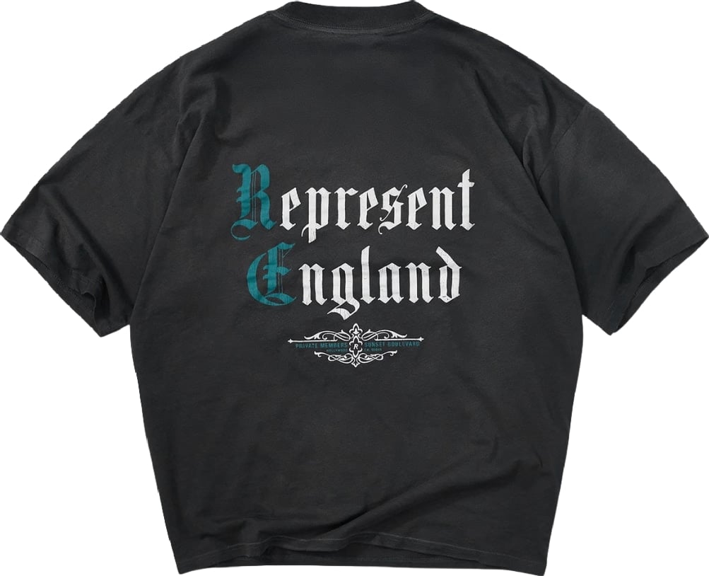 Represent Private Members Men's Cotton T-Shirt Black