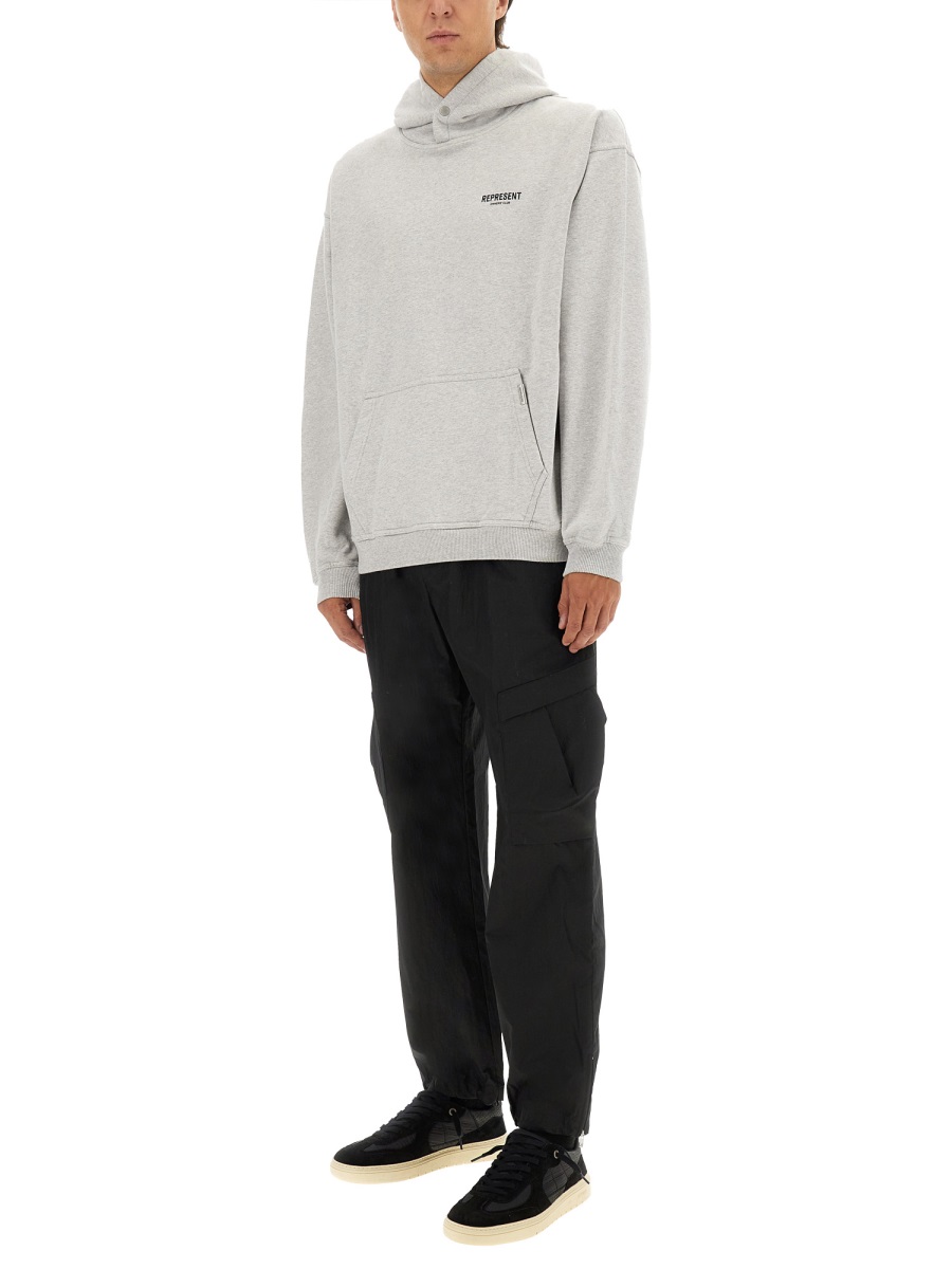 Relaxed Fit Drawstring Hoodie with Kangaroo Pocket