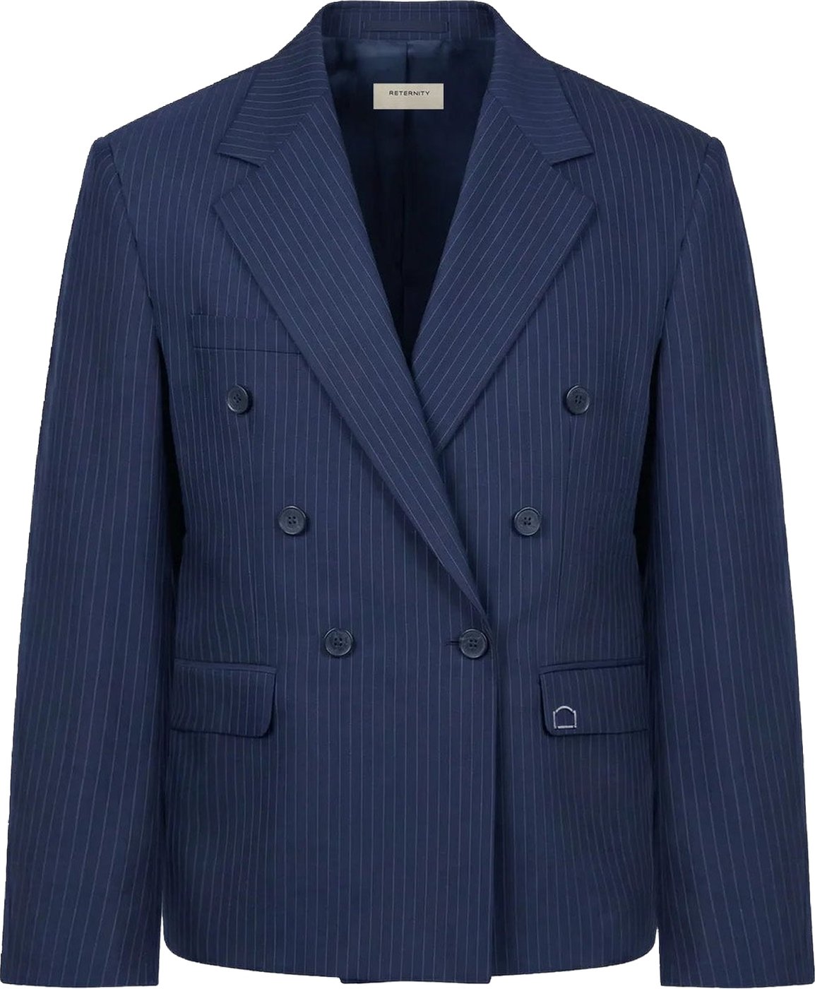 Heren Signe Blazer Pinstripe Blue