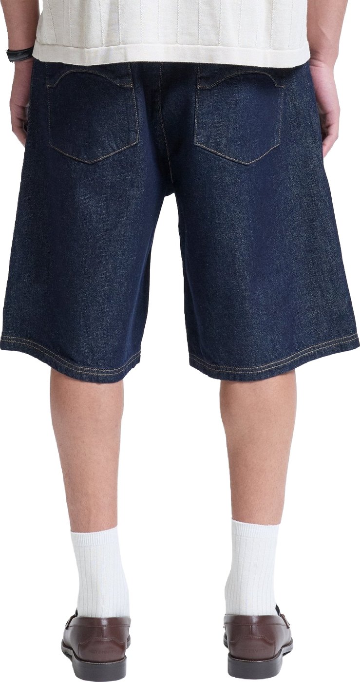 Heren Essential jeansshort Indigo