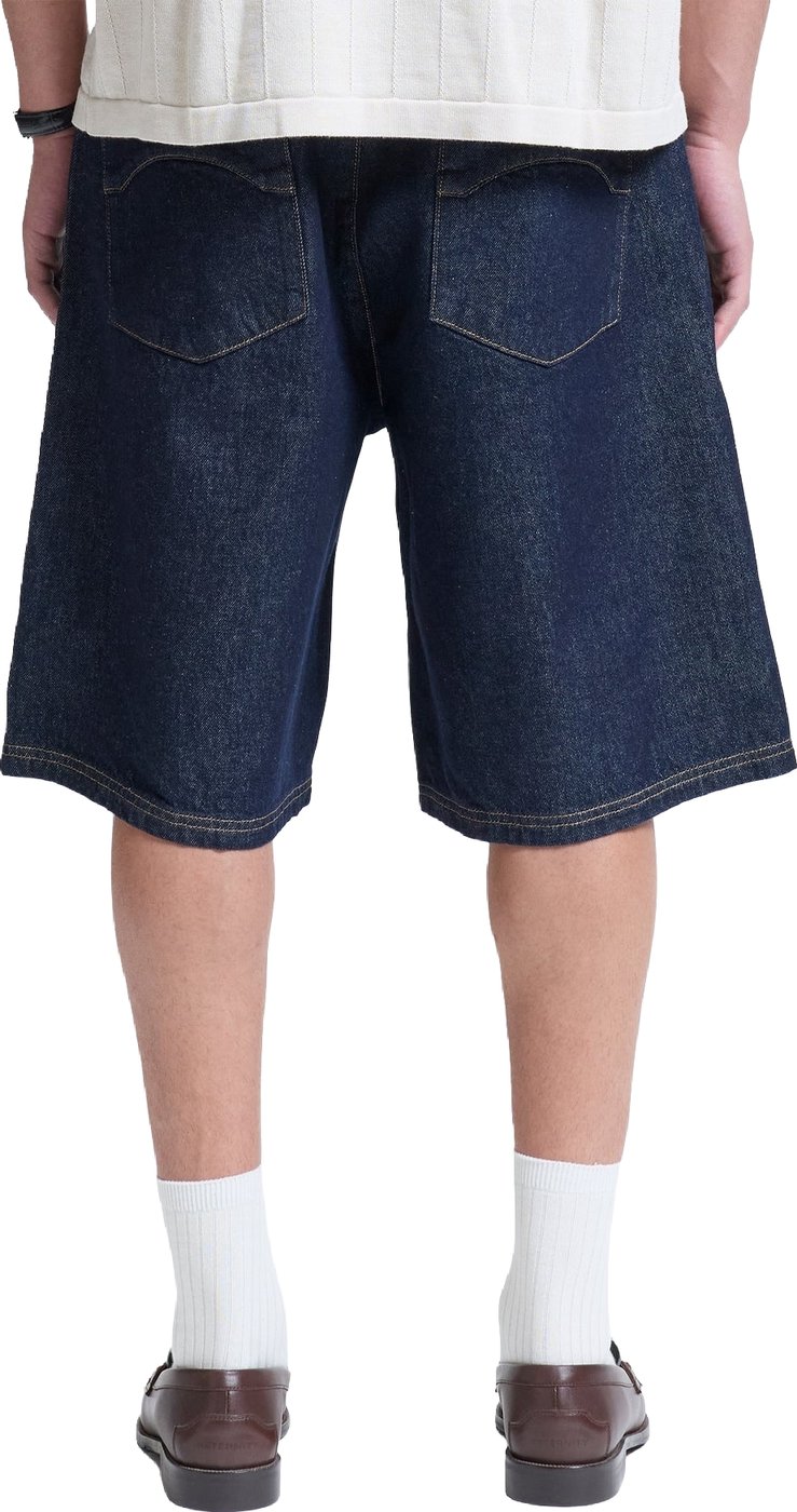 Heren Essential jeansshort Indigo