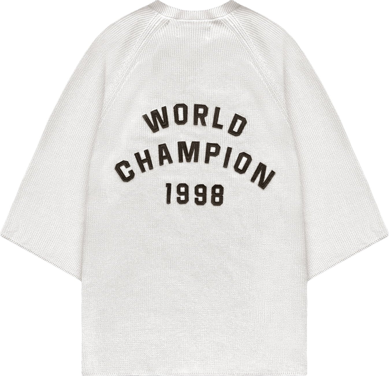 Heren Gebreid jersey shirt World Champion Creme