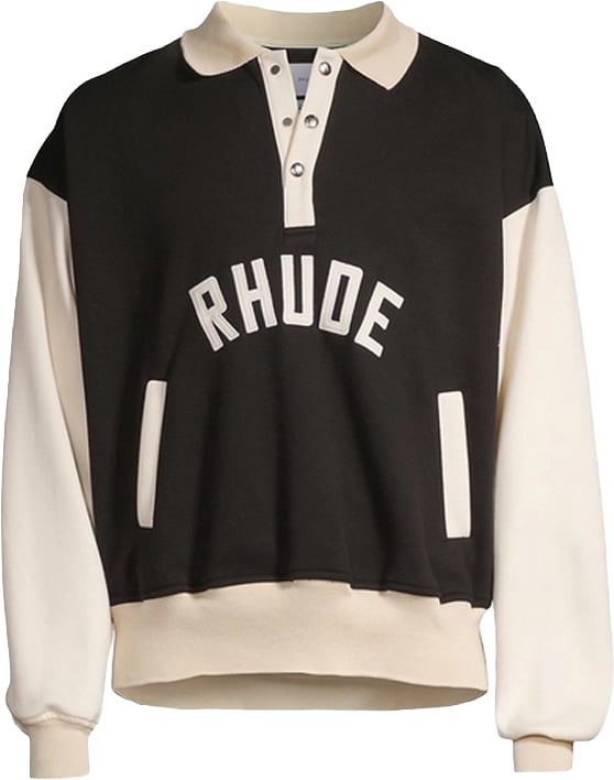 Rhude x Lamborghini Automobili Pique Polo Shirt 'Black White'