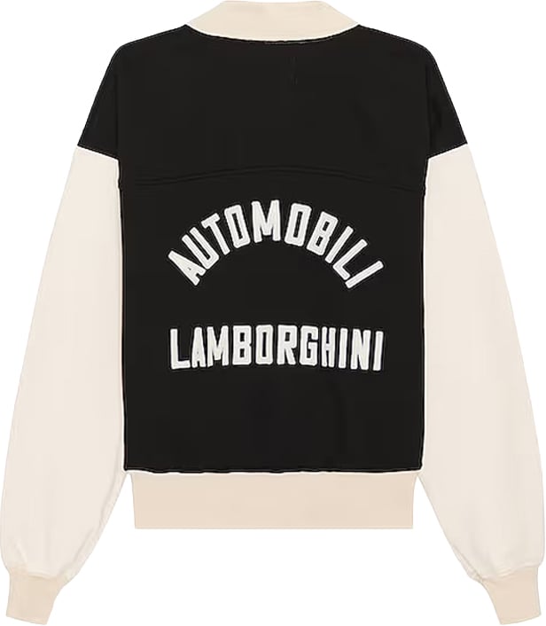 Rhude x Lamborghini Automobili Pique Polo Shirt 'Black White'