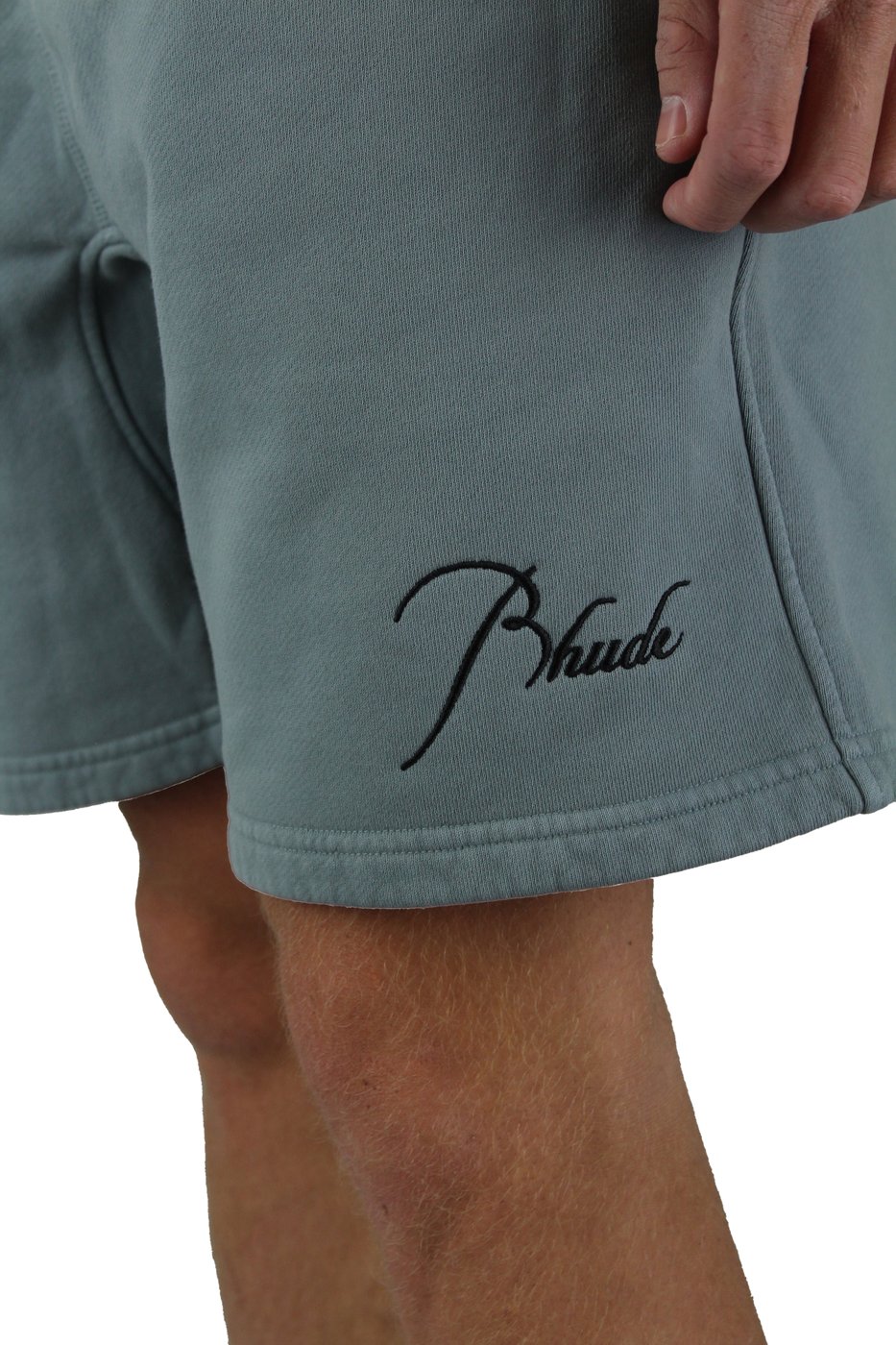 Rhude Logo Sweat shorts (Sage)