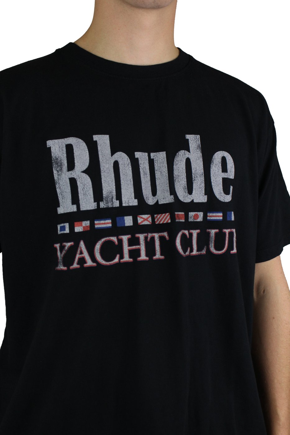 Rhude Vlag T-shirt 'Vintage Zwart'