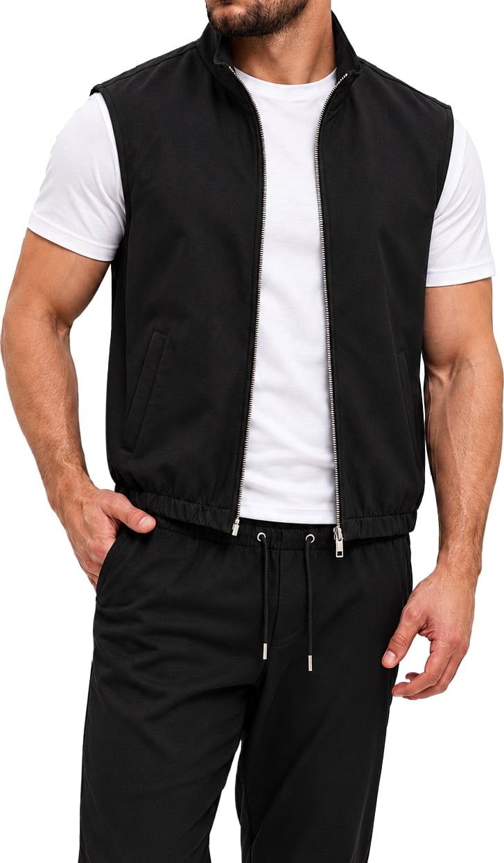 MONZA BODYWARMER | BLACK