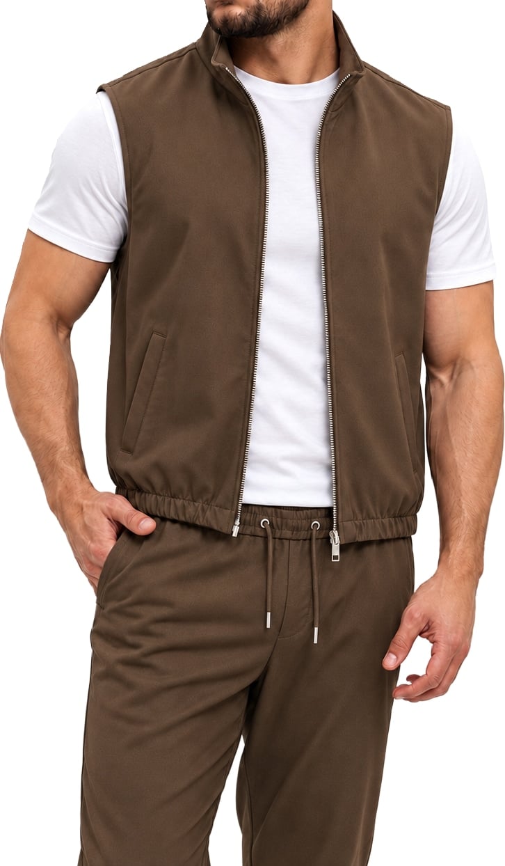 MONZA BODYWARMER | BROWN
