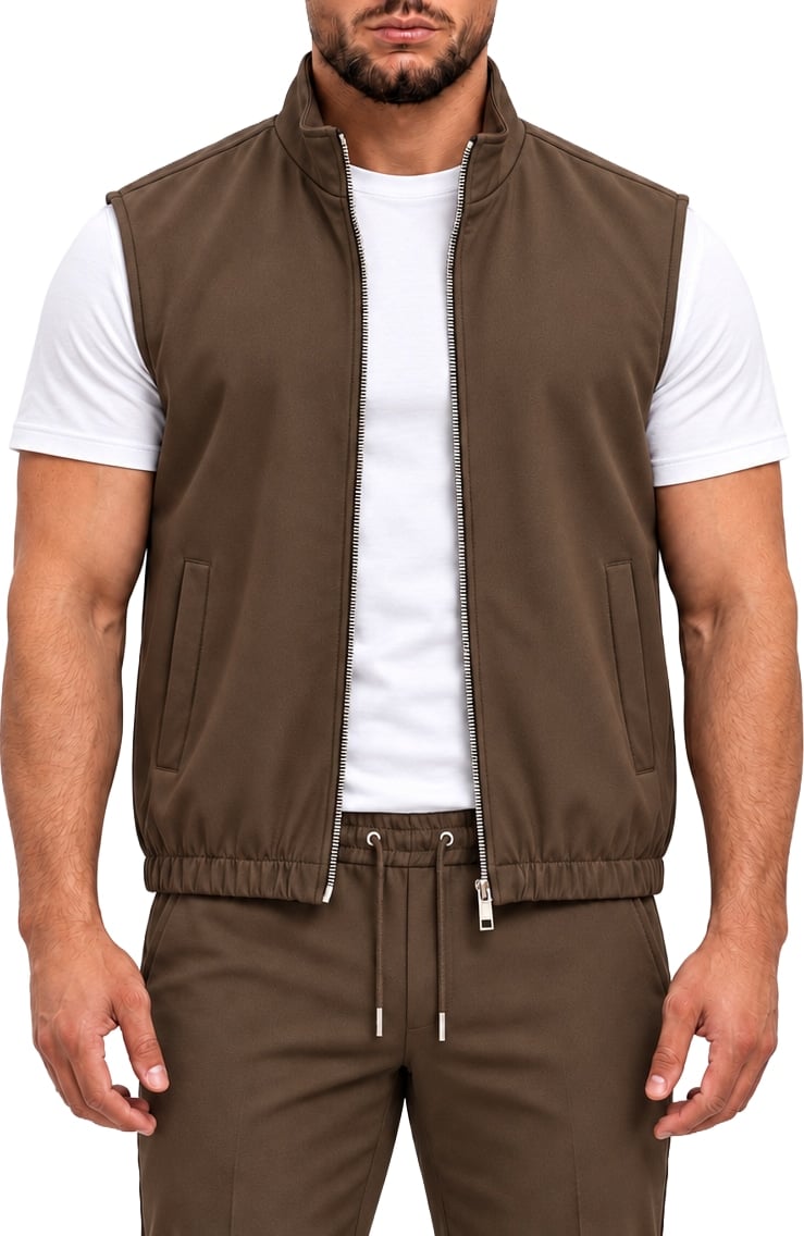 MONZA BODYWARMER | BROWN