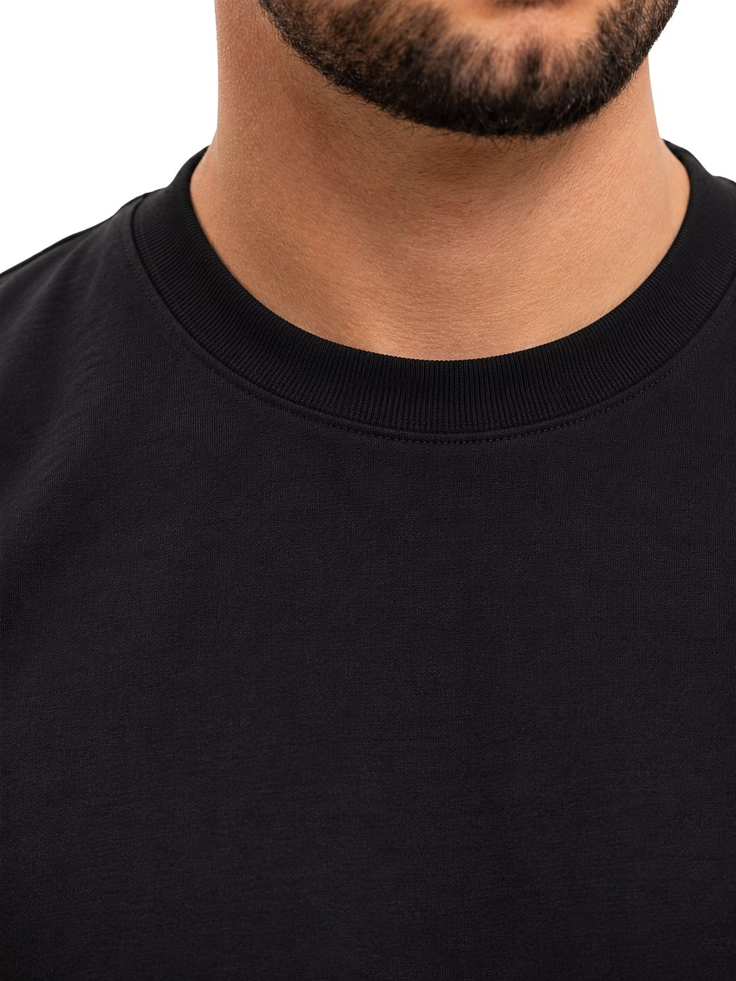 RK BLANK TEE BLACK SLIMFIT