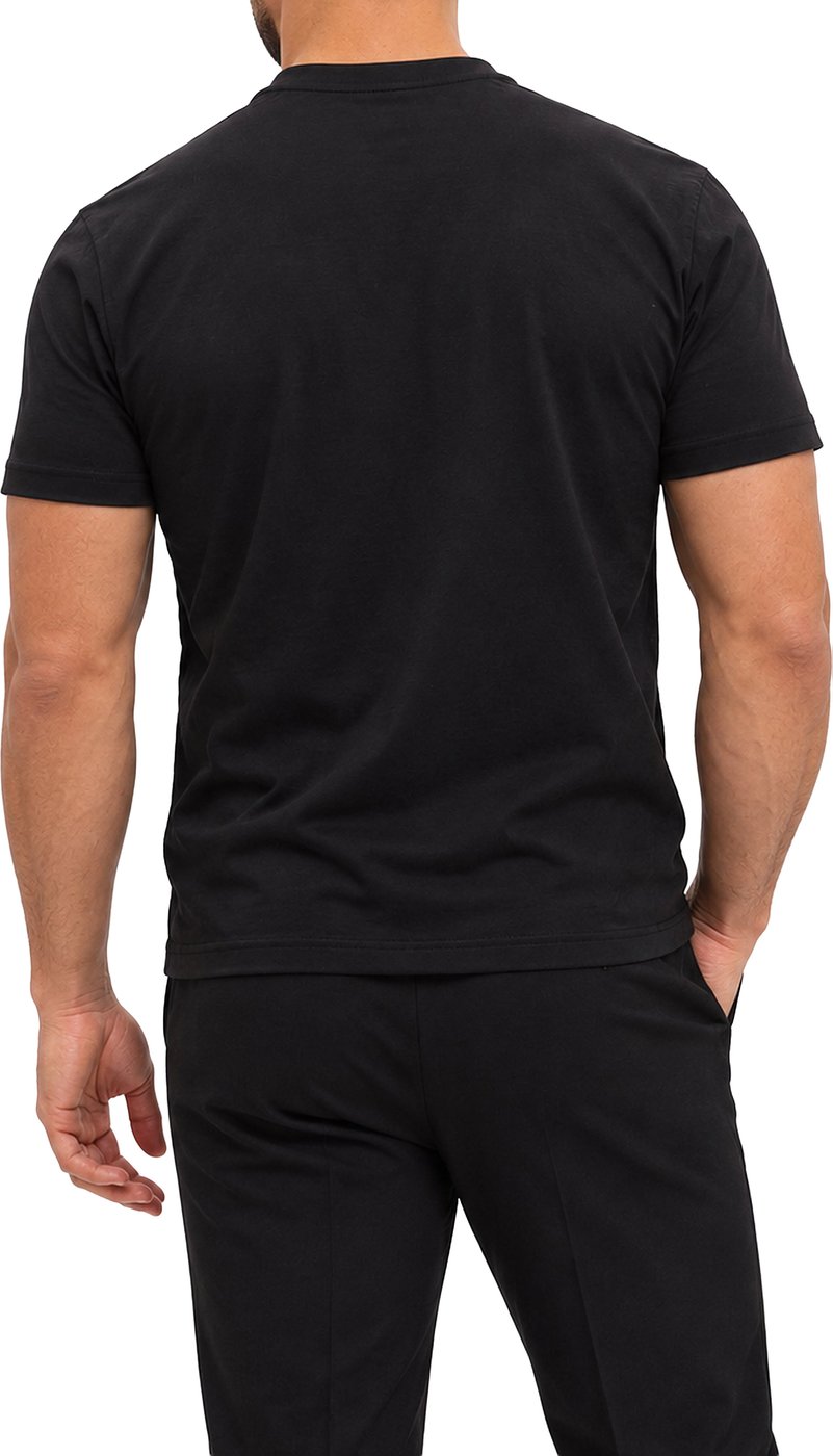 RK BLANK TEE BLACK SLIMFIT