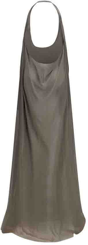 Rick Owens Gray Silk Casual Dress