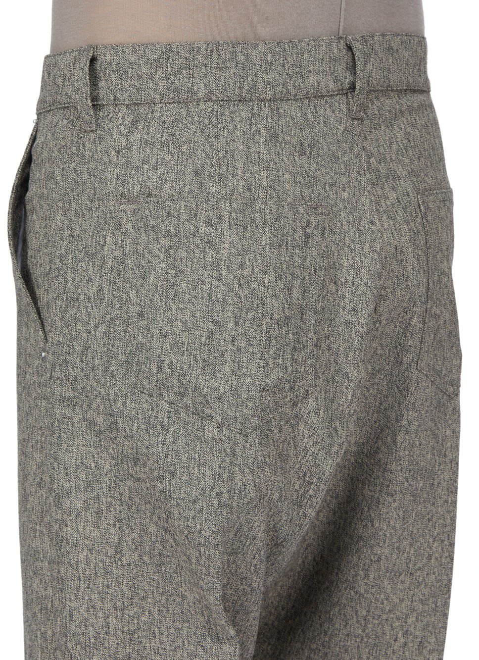 Pantalon chiné noir vert clair Joris Pants Rick Owens Homme RU02F 4348 WBI 79