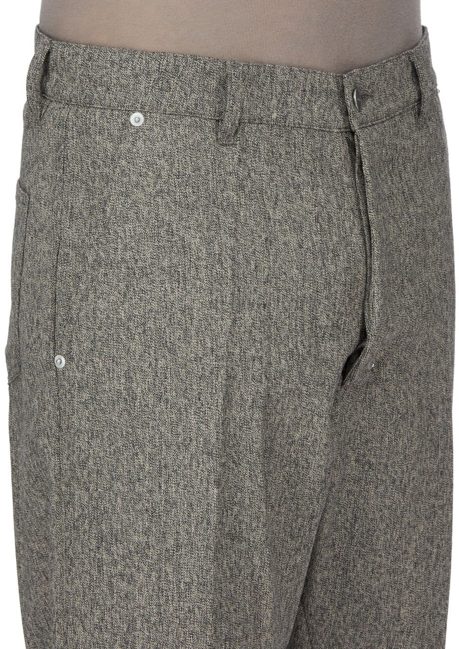 Pantalon chiné noir vert clair Joris Pants Rick Owens Homme RU02F 4348 WBI 79