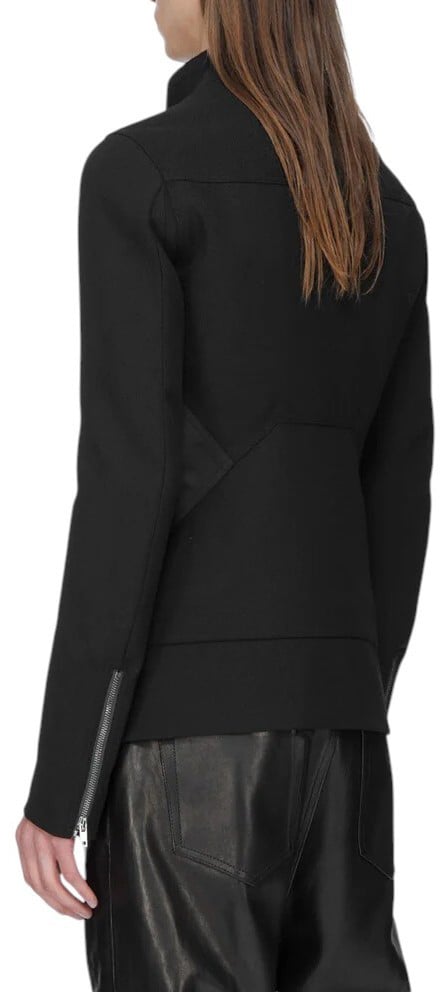 Blouson zip asymétrique Release Jkt Black Rick Owens Homme RU02F4777 09
