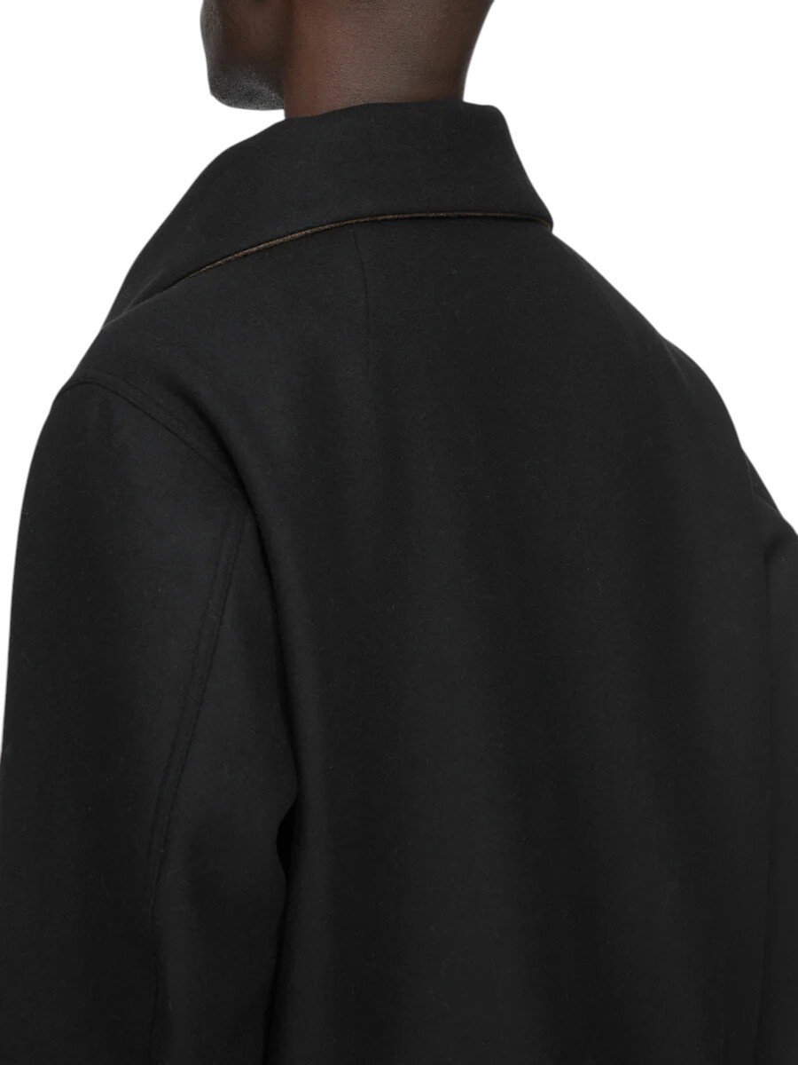 Bomber zippé col cheminée Dracuflight Black Rick Owens Homme RU02F4751 09
