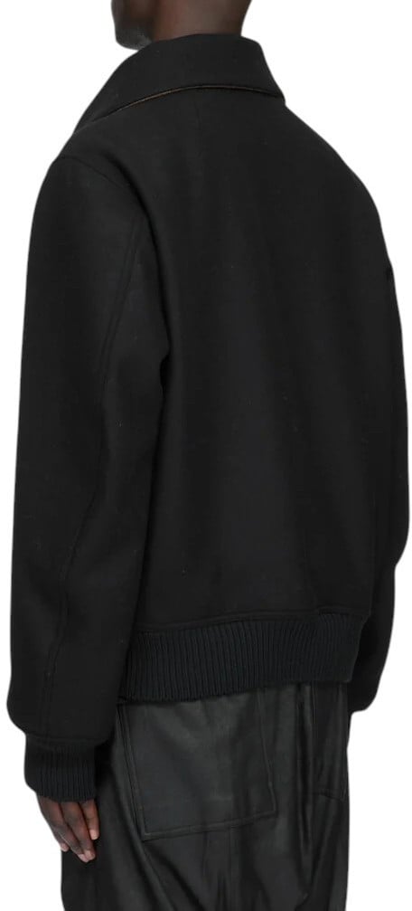 Bomber zippé col cheminée Dracuflight Black Rick Owens Homme RU02F4751 09