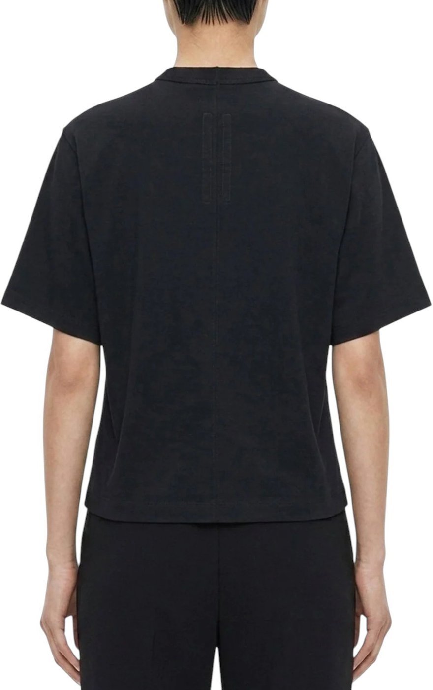 T-shirt oversized court Cropped Brad tee Black Rick Owens Femme RP02F5260 JA 09