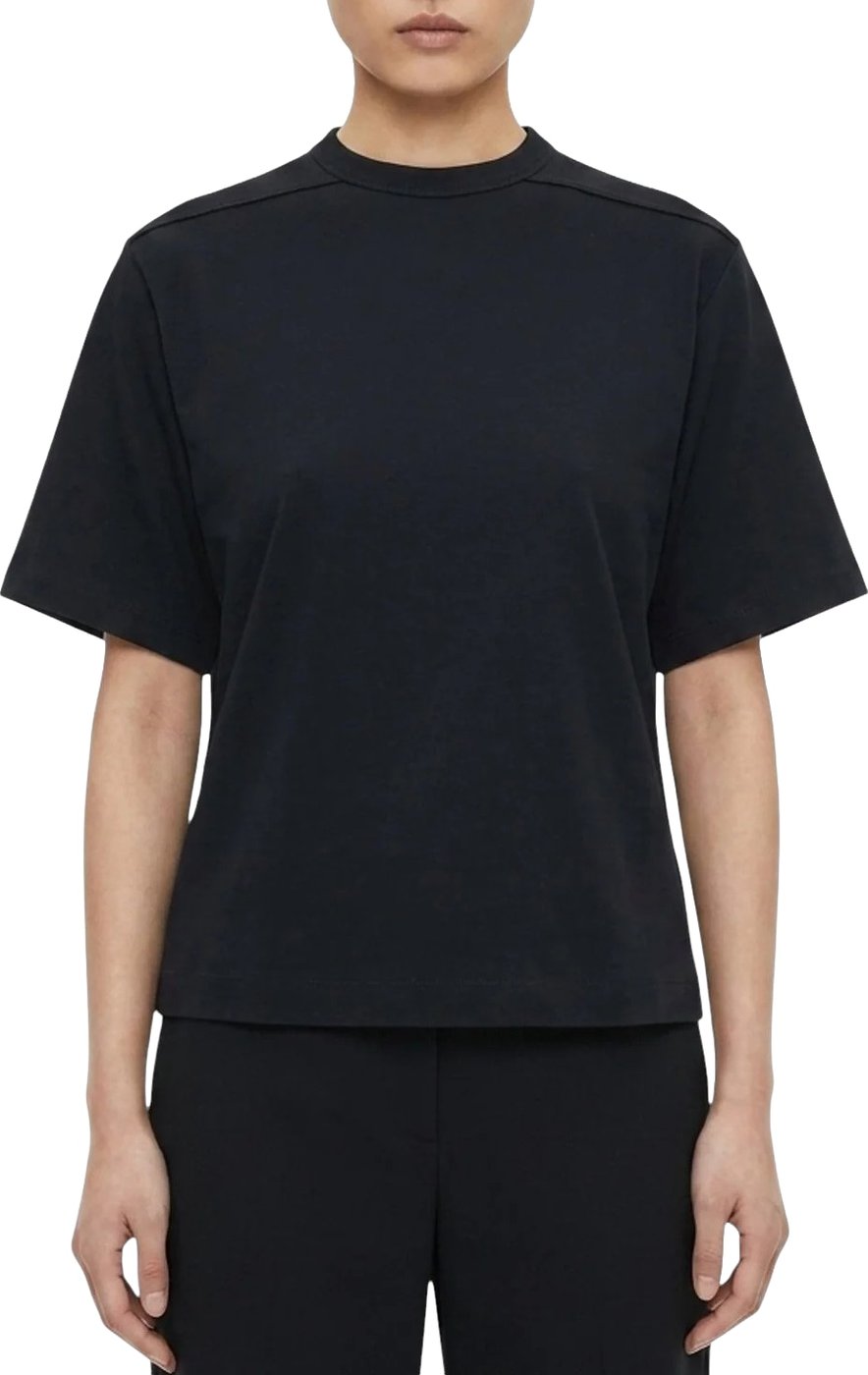 T-shirt oversized court Cropped Brad tee Black Rick Owens Femme RP02F5260 JA 09
