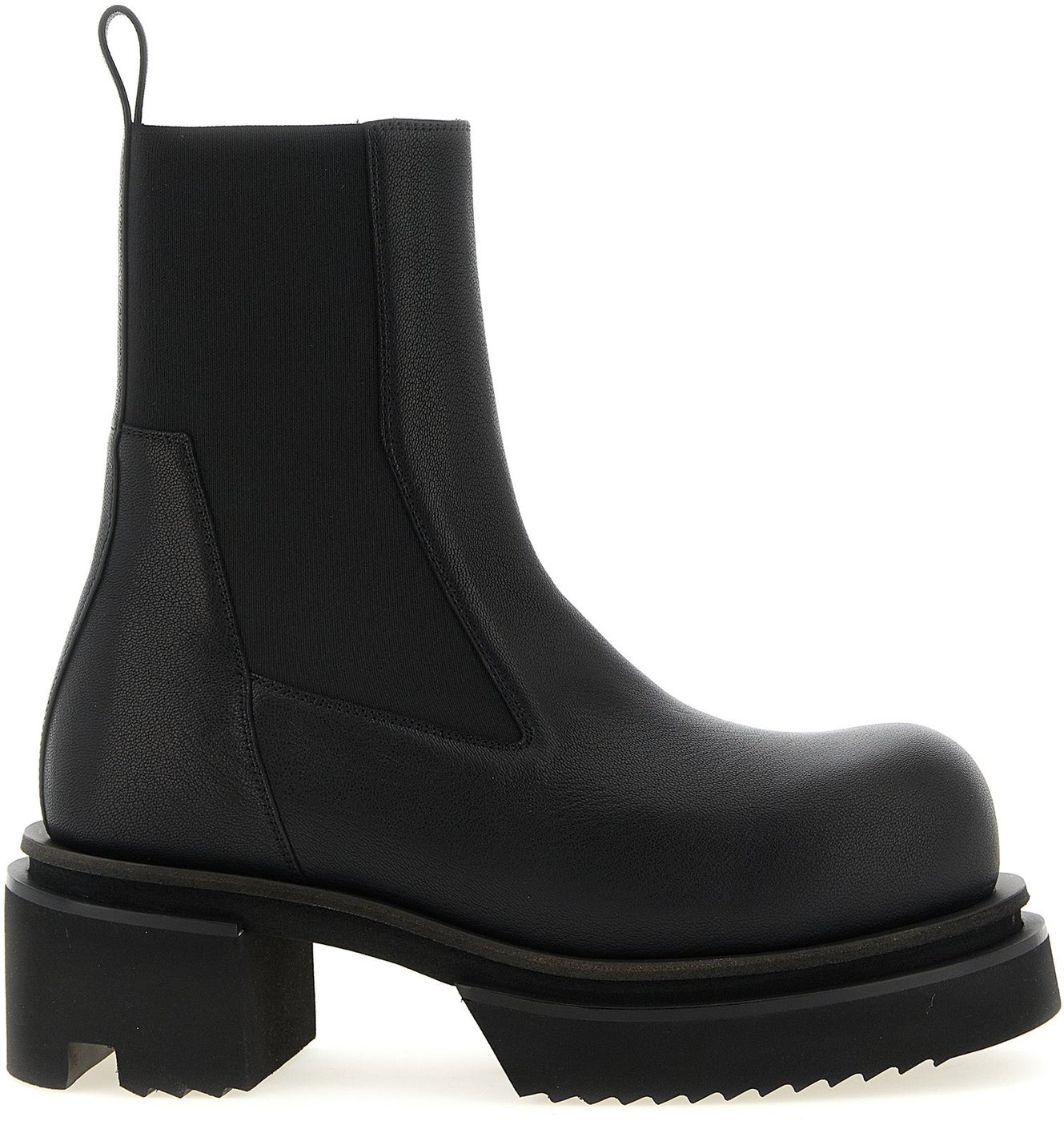 Rick Owens Black Goatskin Ankle Boots