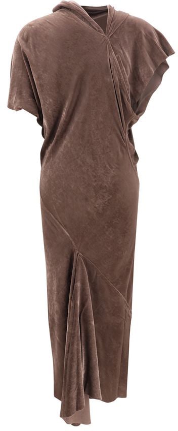 Rick Owens Brown Viscose Cocktail Dress
