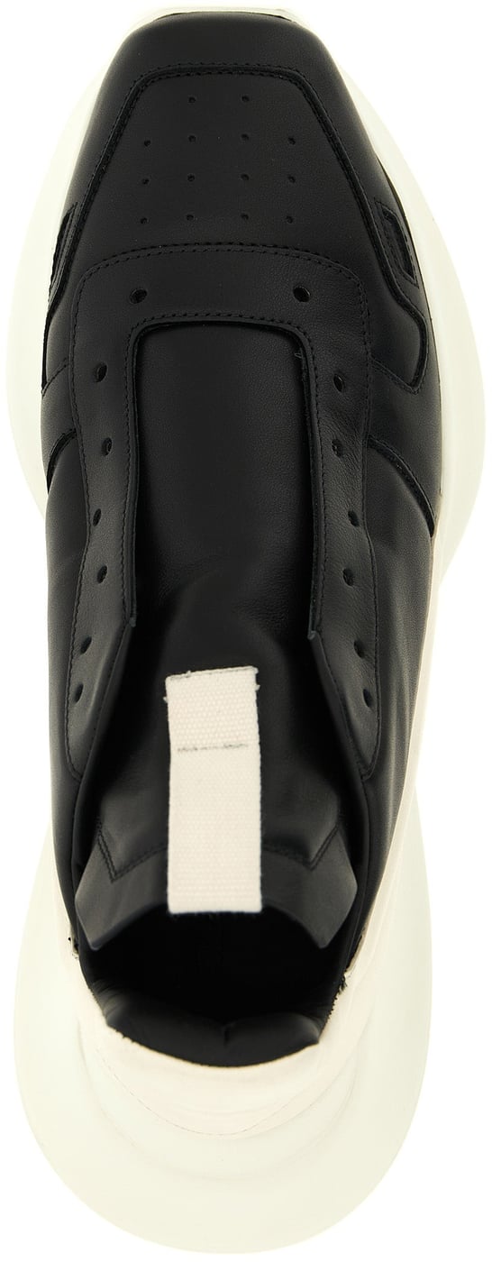 Rick Owens Bicolor Calfskin Chunky Sneakers
