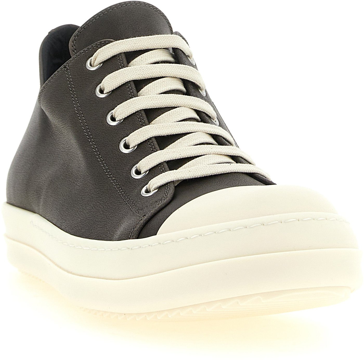 Brown Tower Low Leather Sneakers