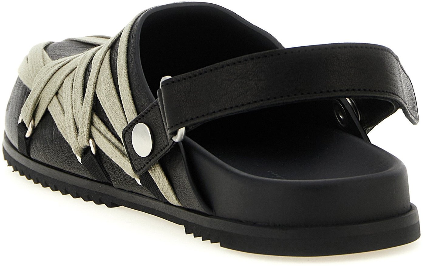 Rick Owens Black Ramie Mules