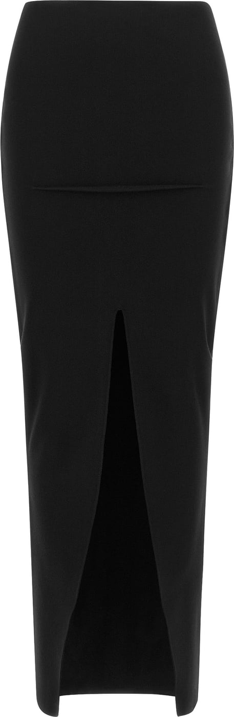 Rick Owens Black Viscose Mini Skirt