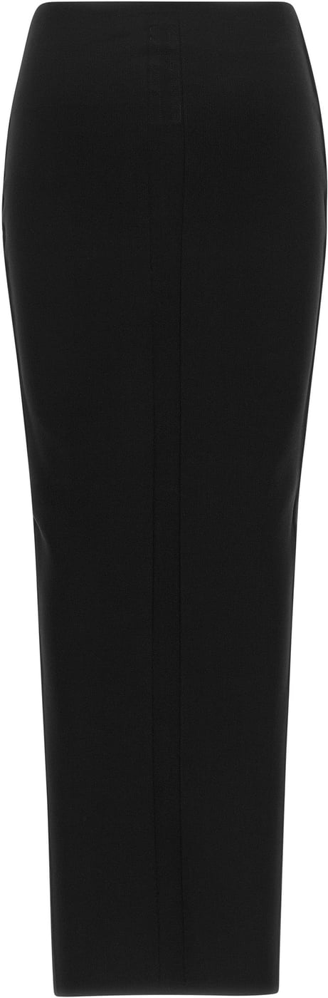 Rick Owens Black Viscose Mini Skirt