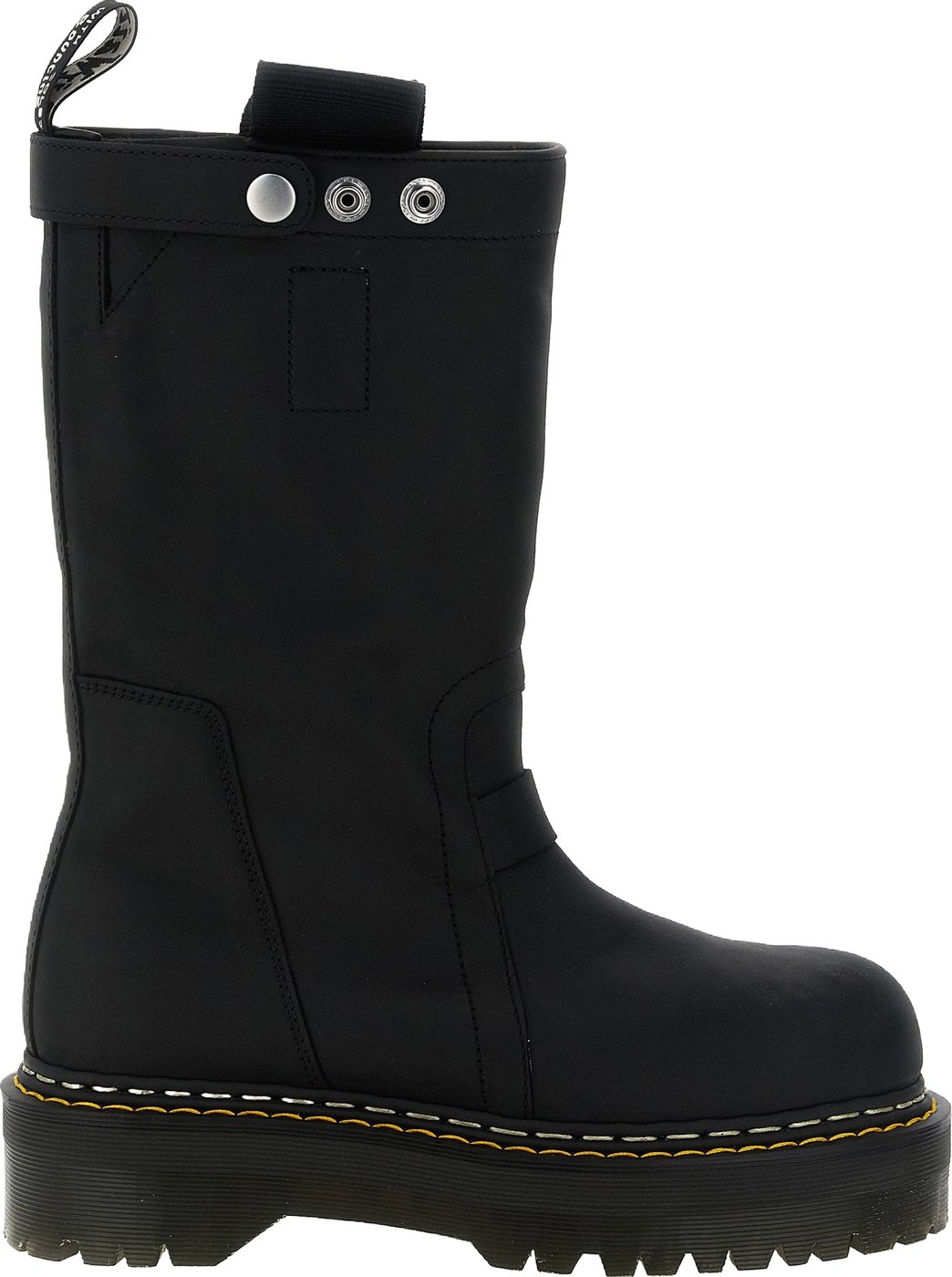 Rick Owens Quad Sole Pull On Dr.martens X Rickowens Boots