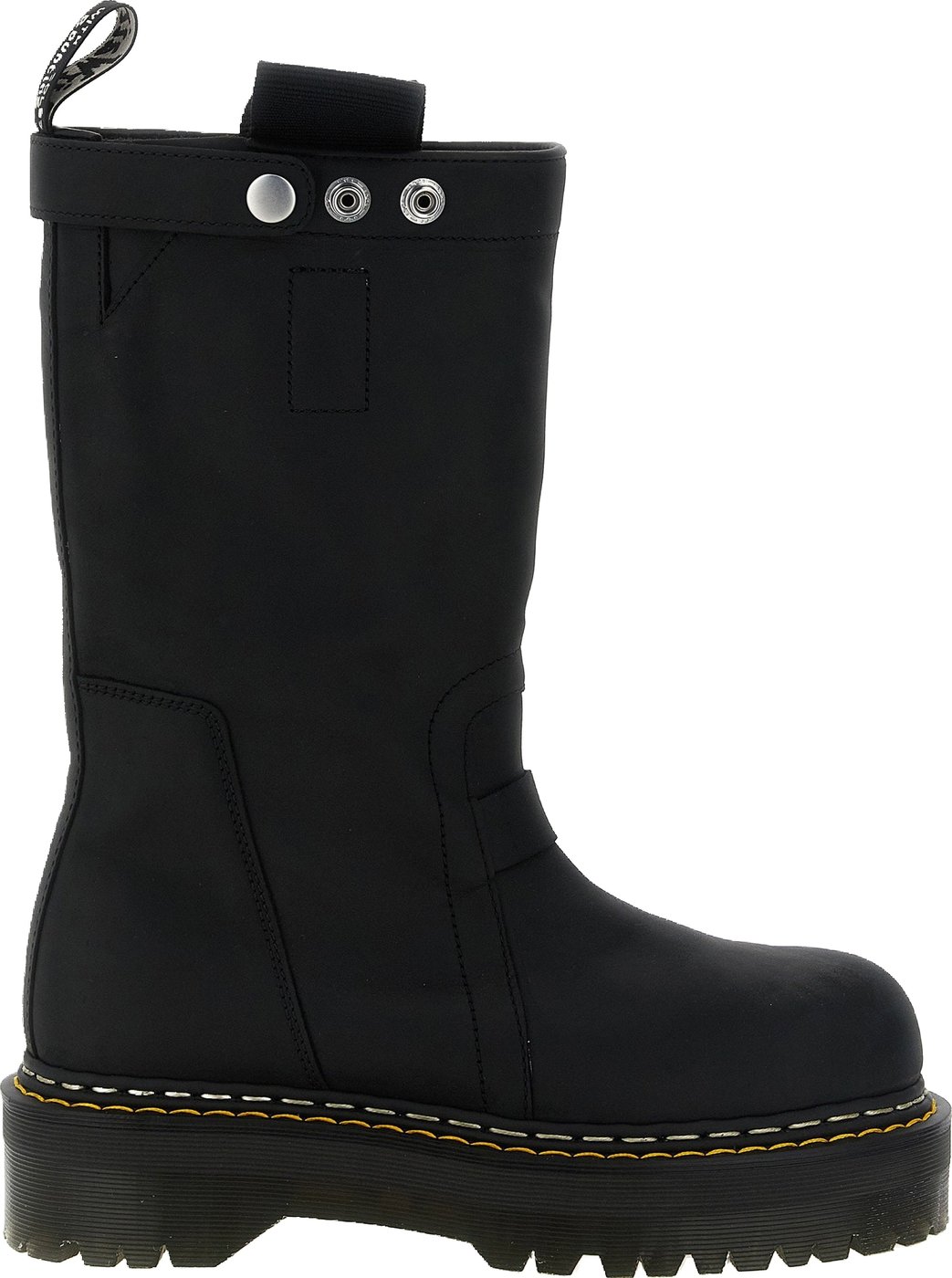 Rick Owens Quad Sole Pull On Dr.martens X Rickowens Boots