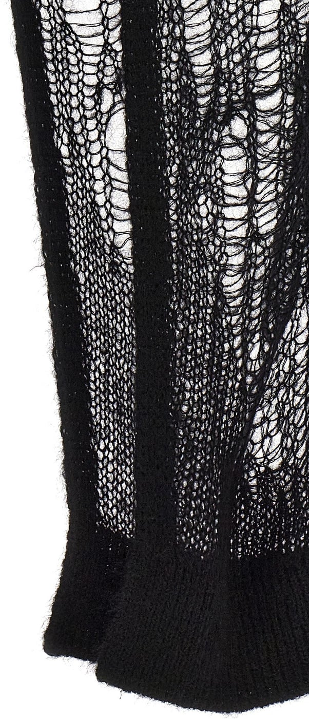 Rick Owens Black Nylon Mini Skirt
