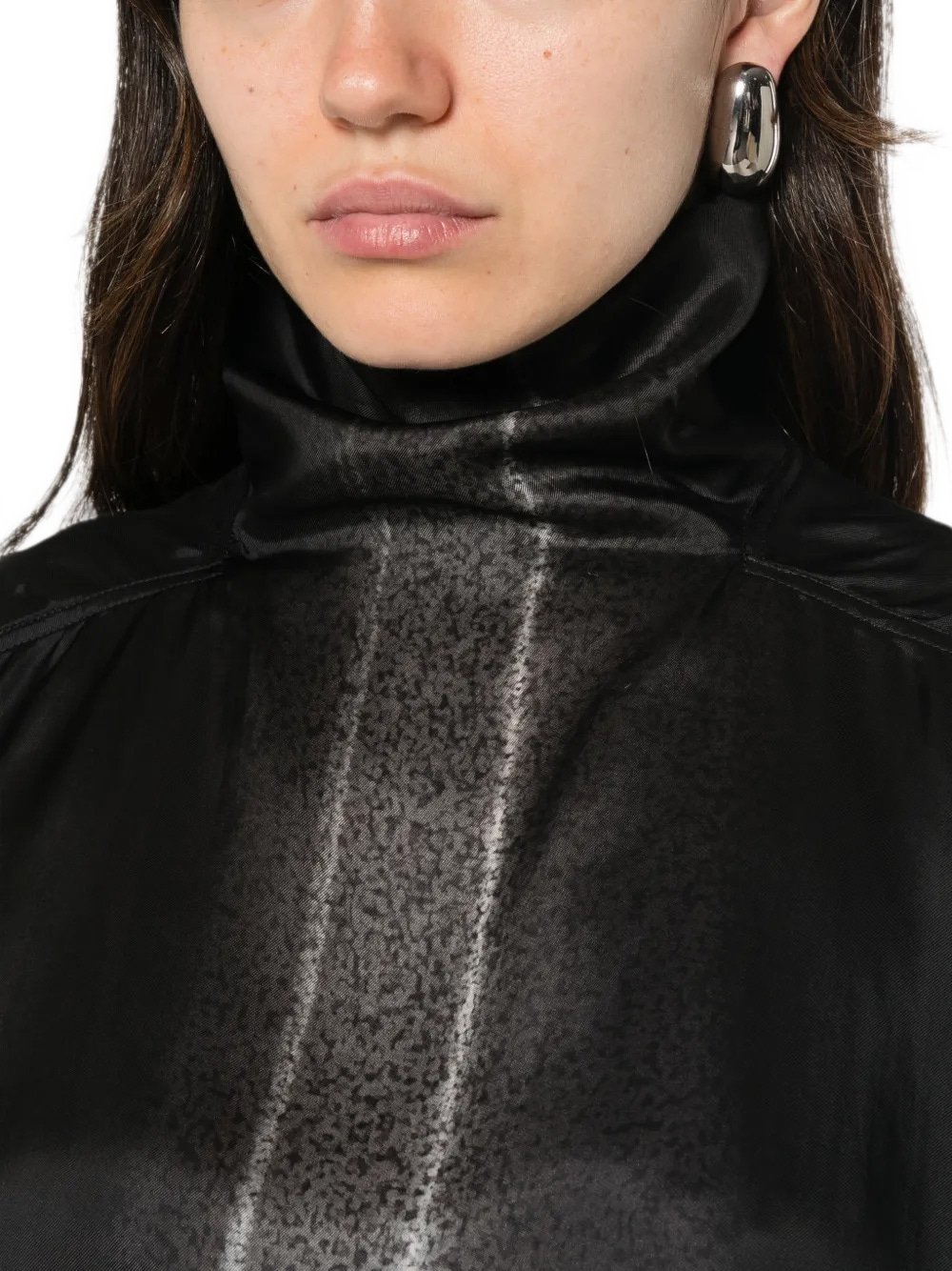 T-shirt Jumbo Tabard Cropped Top Black/milk