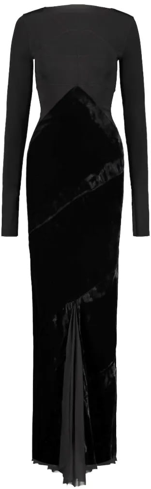 Abito Combo Gown Black