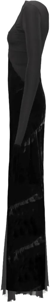 Abito Combo Gown Black