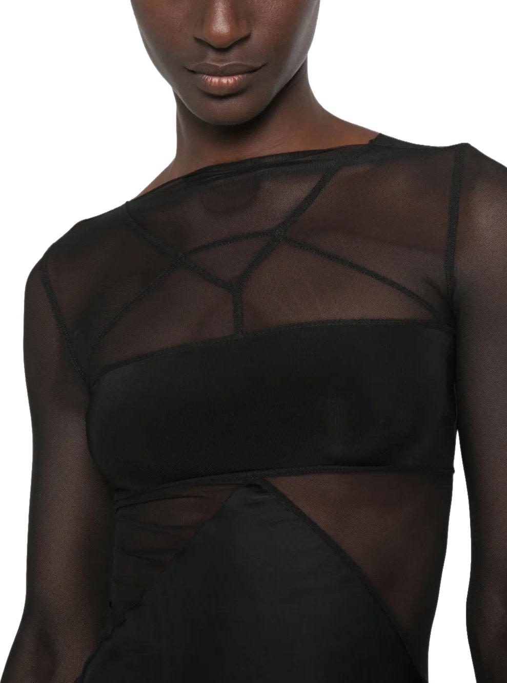 Abito Combo Gown Black