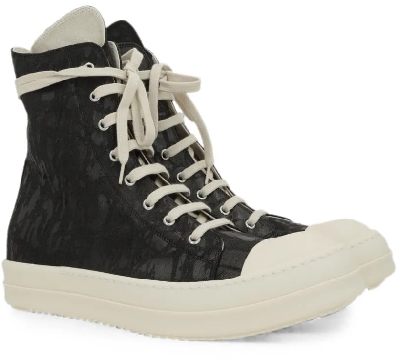 Scarpe In Denim Sneaks Black/milk/milk
