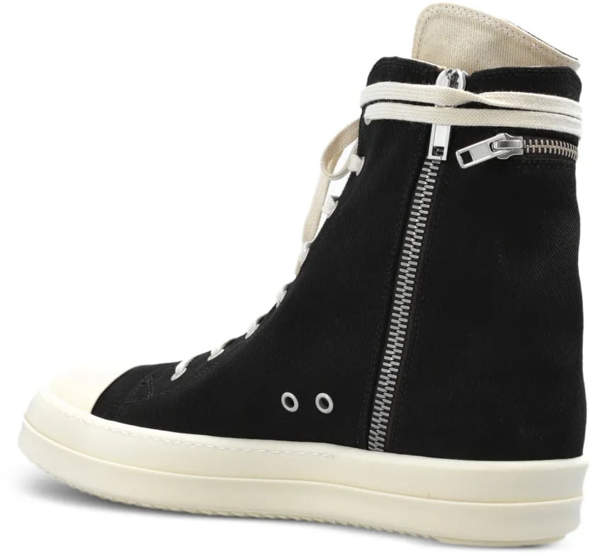 Scarpe In Denim Cargo Sneaks Black/milk/milk