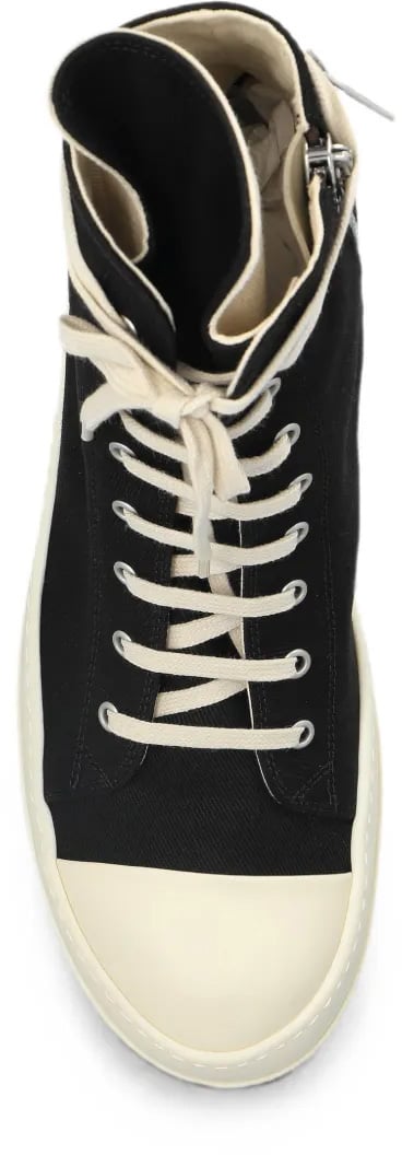 Scarpe In Denim Cargo Sneaks Black/milk/milk