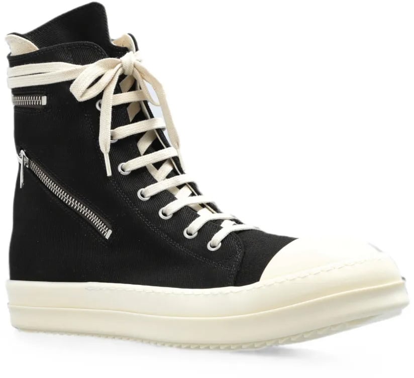 Scarpe In Denim Cargo Sneaks Black/milk/milk