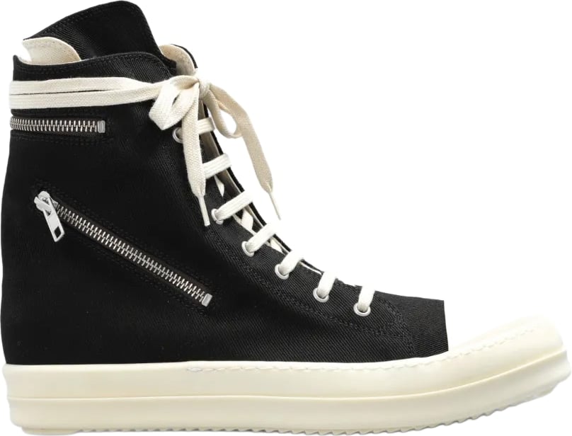 Scarpe In Denim Cargo Sneaks Black/milk/milk