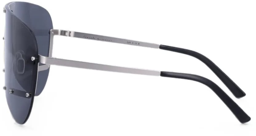 Sunglasses Silver Temple/black Lens