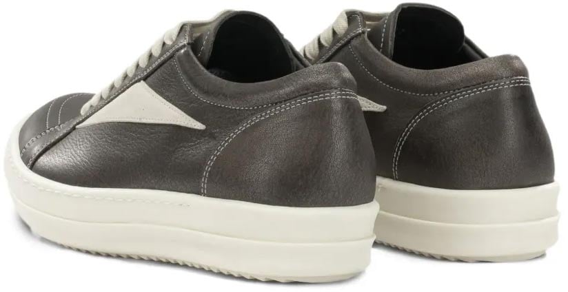 Scarpe In Pelle Vintage Sneaks Washed Black/milk/milk