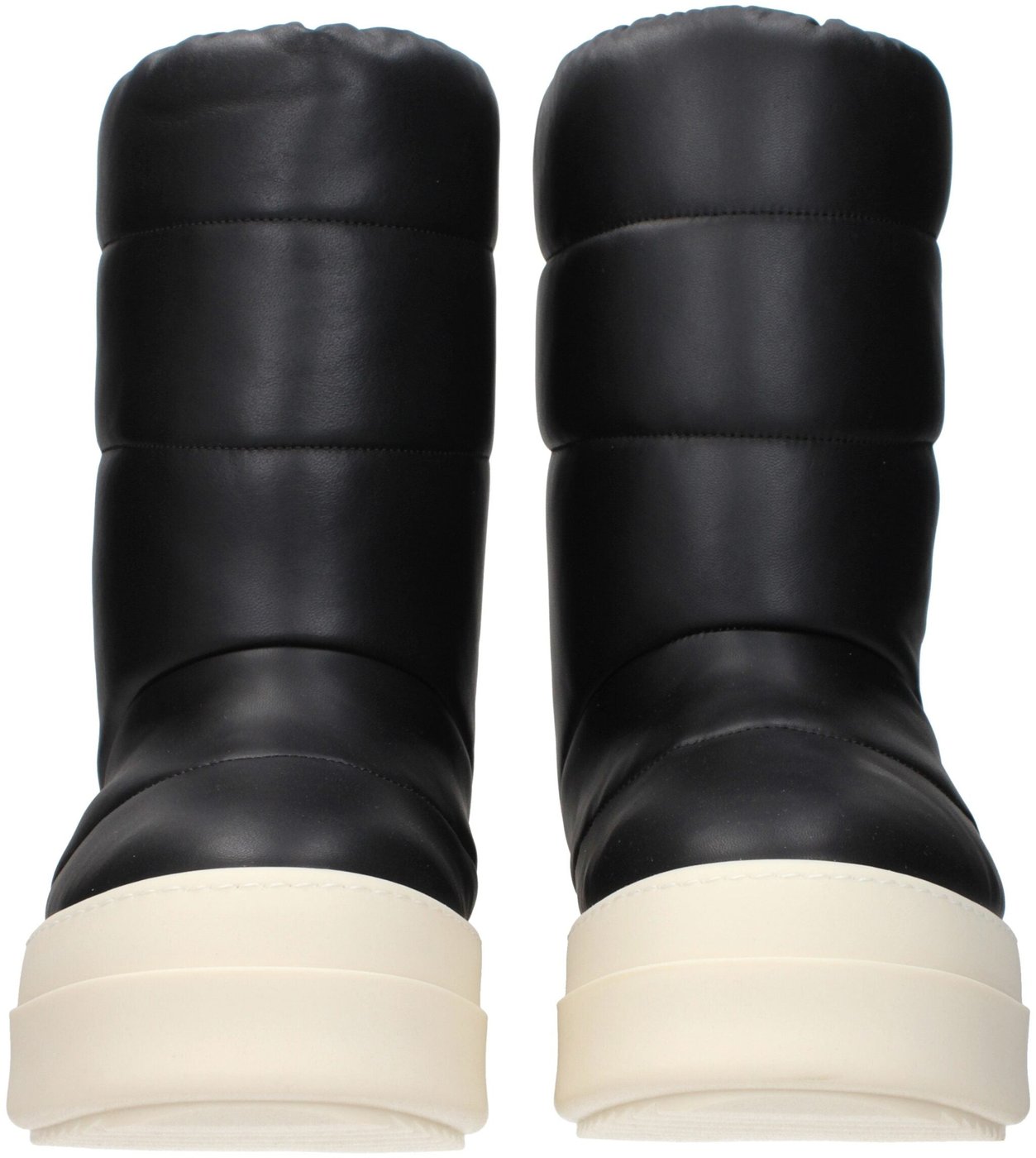 Rick Owens Black Leather Ankle Boots