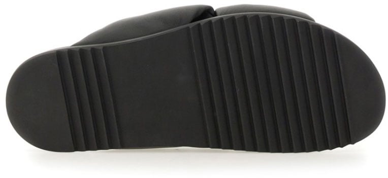 Twisted Design Lamb Leather Slides