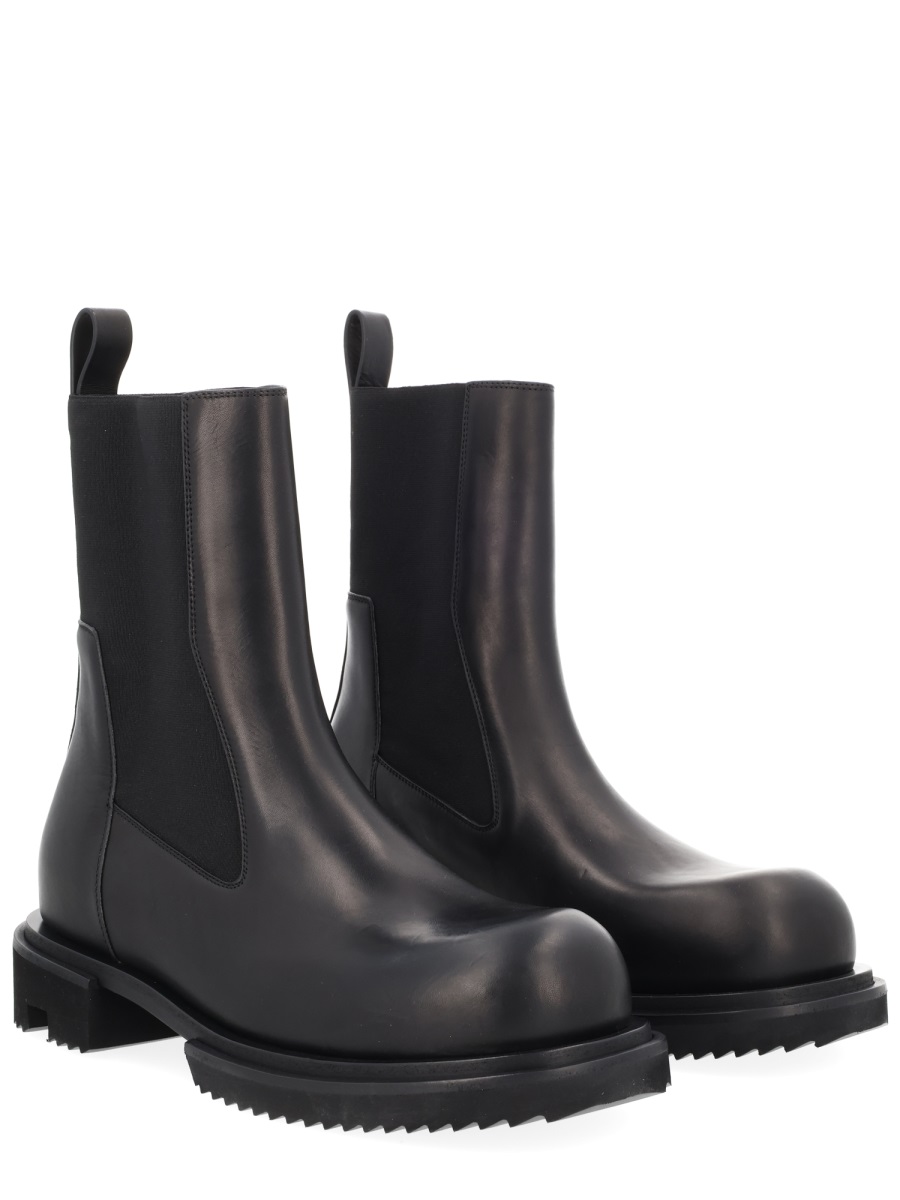 Black Beatle Gabe Ridged Sole Boots