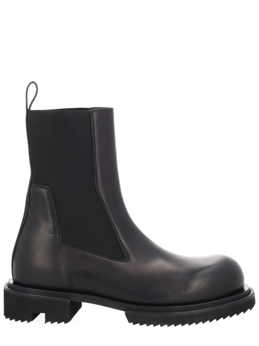 Black Beatle Gabe Ridged Sole Boots